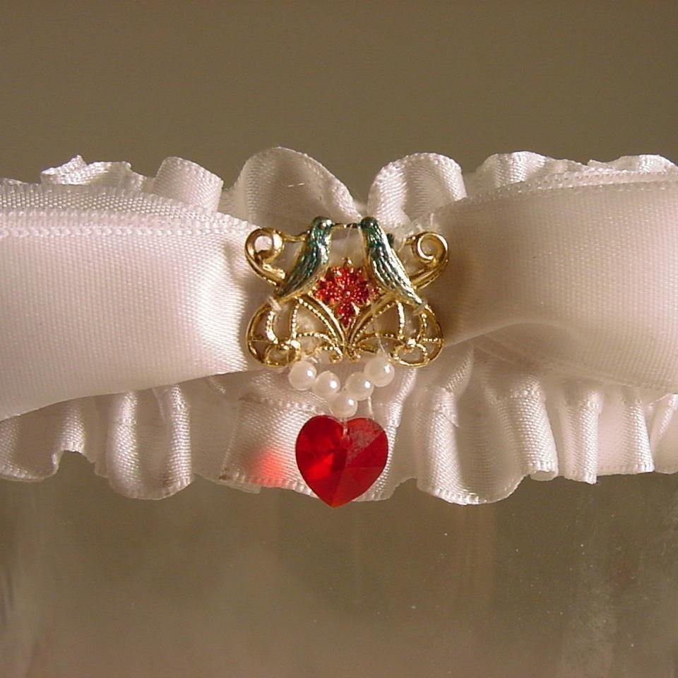 Wedding garter LOVE BIRD