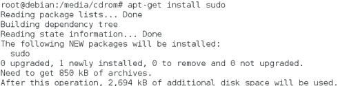 debian sudo install