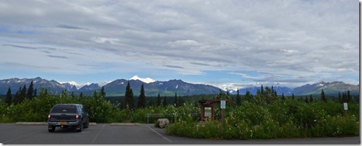 Mt. Denali, north view in Denali State Park