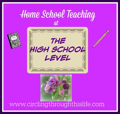 Teaching High School in the Home School by Tess at Circling Through This Life ~ Teaching is really more facilitating and resource hunting!