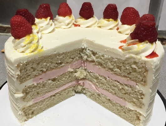 NEW, GF Raspberry Lemon Cake! Devine!