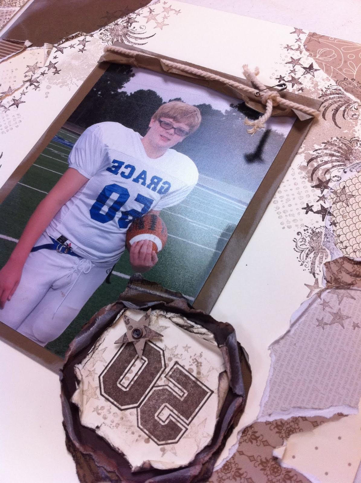 Football Scrapbook Layout