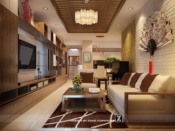 Thiết kế nội thất căn hộ chung cư 112m2 khu Tropic Garden ấn tượng phong cách Nhật 3