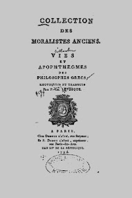 Cover of Paracelsus's Book Collection des Moralistes Anciens (in French)