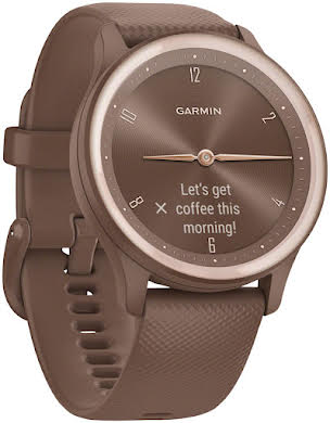 Garmin Vivomove Sport Hybrid Smartwatch - 40mm, Cocoa Case, Peach/Gold Accents, Silicone Band alternate image 7