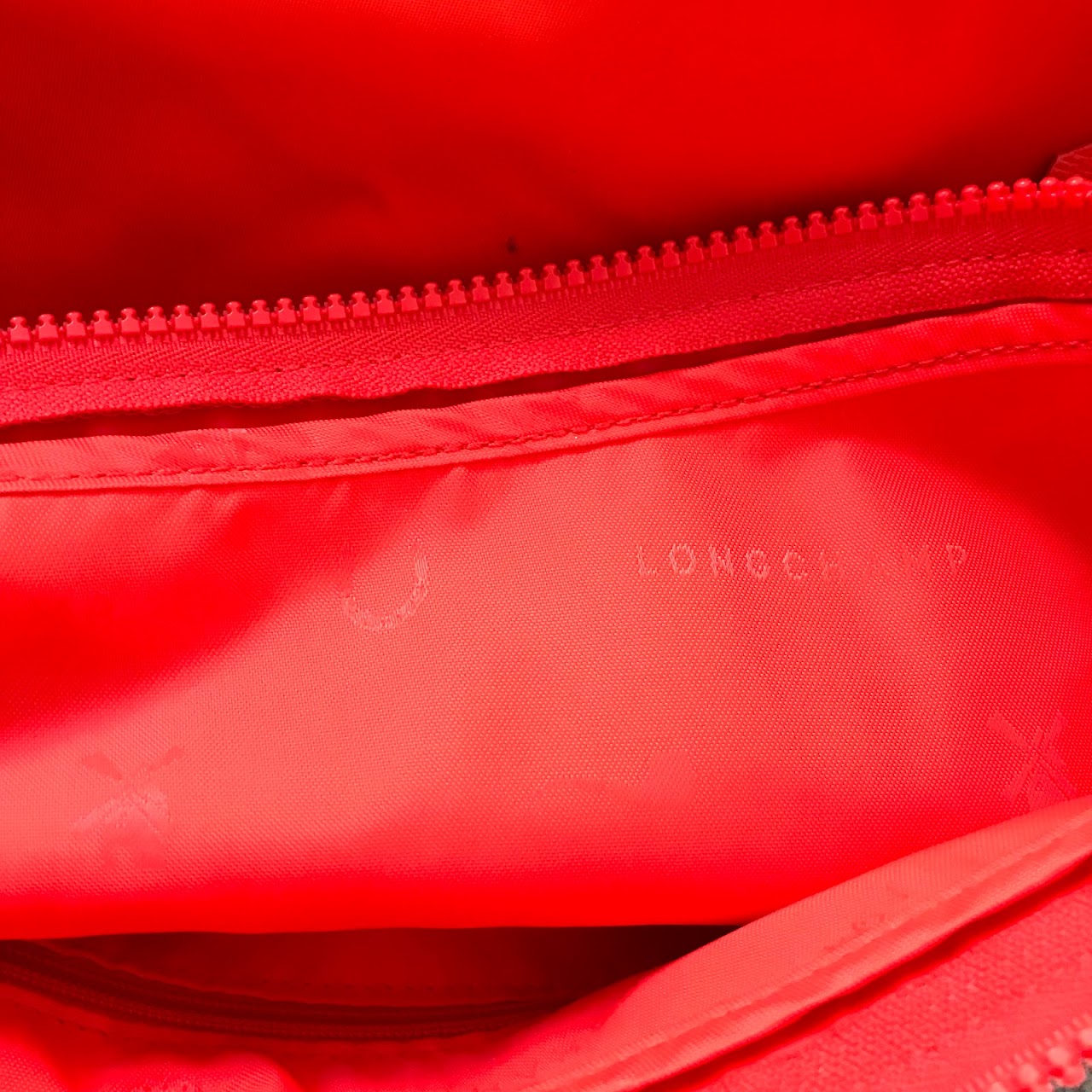 Longchamp Orange Nylon Shoulder Bag