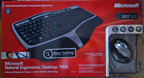 Microsoft Natural Ergonomic Desktop 7000, 키보드, 마우스, 리뷰