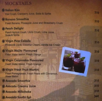 South-1 menu 