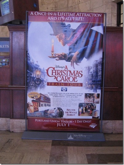 IMG_7668 Christmas Carol Train Banner at Union Station in Portland, Oregon on July 1, 2009