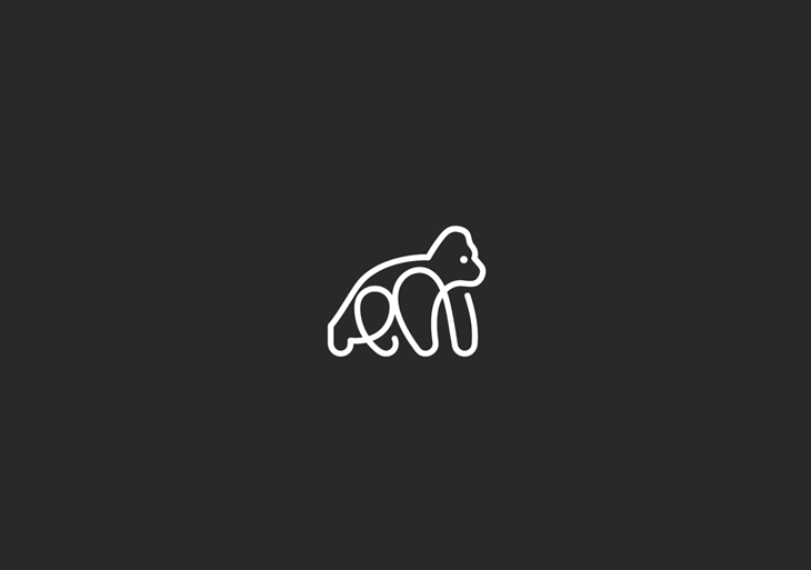 Logotipos de animalitos hechos a una sola línea
