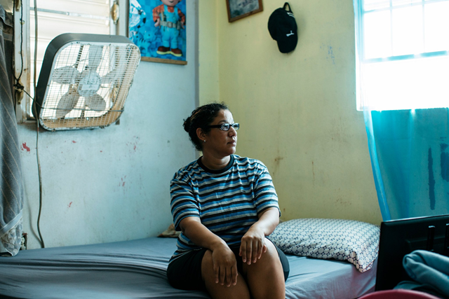 Milagros Serrano Ortiz at her home in Toa Baja, P.R., where at least nine people died and water levels peaked over 12 feet during Hurricane Maria. Photo: Erika P. Rodriguez / The New York Times