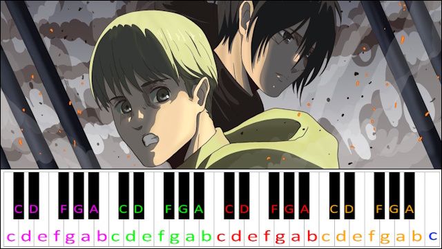 Shogeki by Yuko Ando (Attack On Titan Season 4 Ending - SHOCK) Piano / Keyboard Easy Letter Notes for Beginners