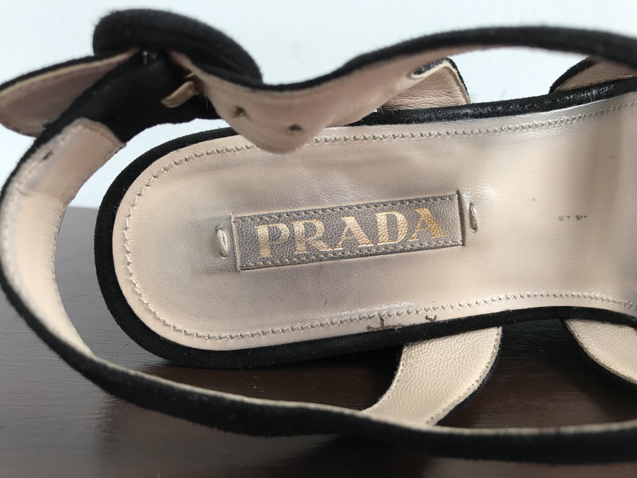 Prada Suede Platform Wedges