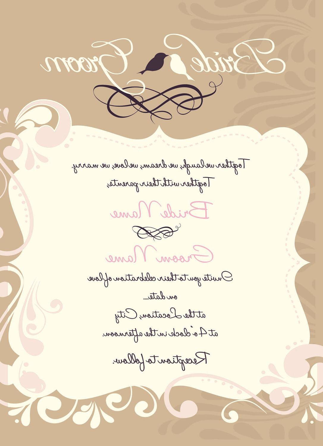 Wedding   Vow Renewal Invitation - I Design, You Print - Digital File Design