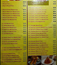 R Foods 99 Variety Dosa menu 1