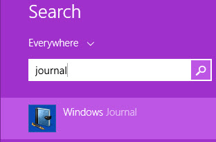 Journal Windows, comment l'utiliser, dessiner, prendre des notes, Windows 8