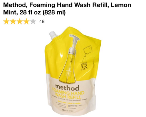 صابون غسيل اليدين بعدة روائح وقابل للتعبئة من اي هيرب Method, Gel Hand Wash Refill 