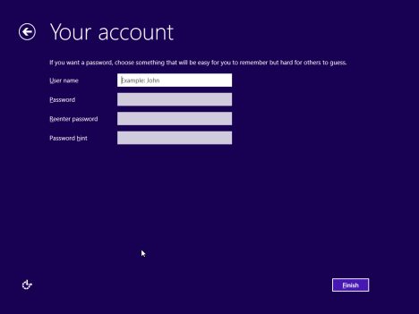 Windows 8.1, RTM, Configurazione, Installazione, Personalizzazione