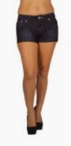 <br />Diamante Premium B935 - Rhinestones Stretch Denim Short Shorts