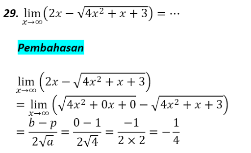 30+ Contoh soal limit fungsi aljabar dan pembahasannya doc ideas