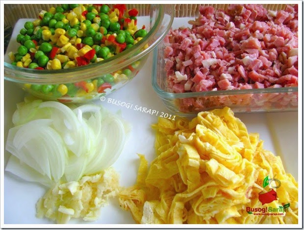 FRIED RICE INGREDIENTS© BUSOG! SARAP! 2011