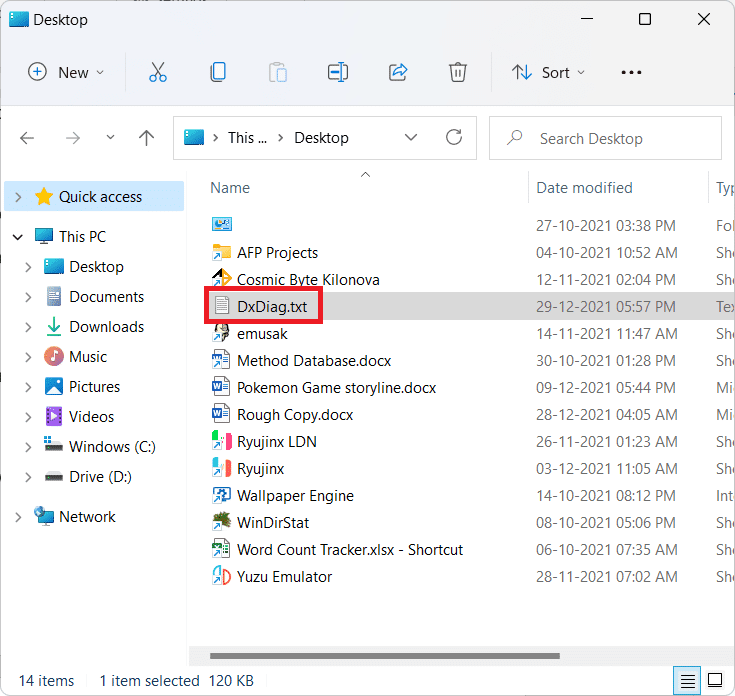 Báo cáo chẩn đoán DirectX trong File Explorer.  Cách sử dụng TV làm màn hình cho PC chạy Windows 11