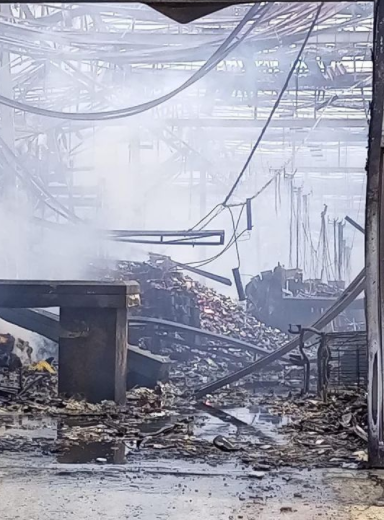 Heartbreaking video showing aftermath of the Next supermarket Abuja ravaged by a fire outbreak earlier today