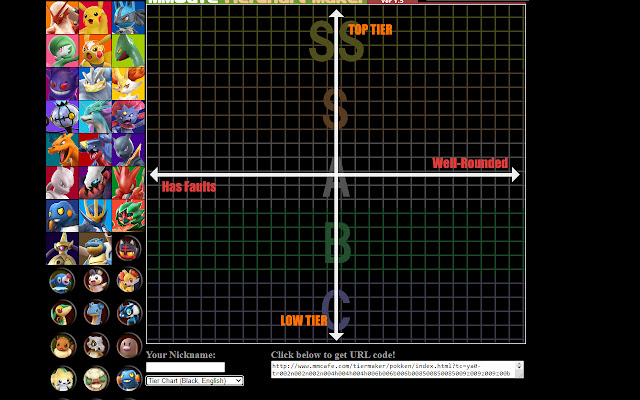 Pokémon Tier List Maker 