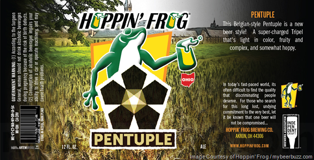 Hoppin’ Frog Inventing Pentuple Beer Style