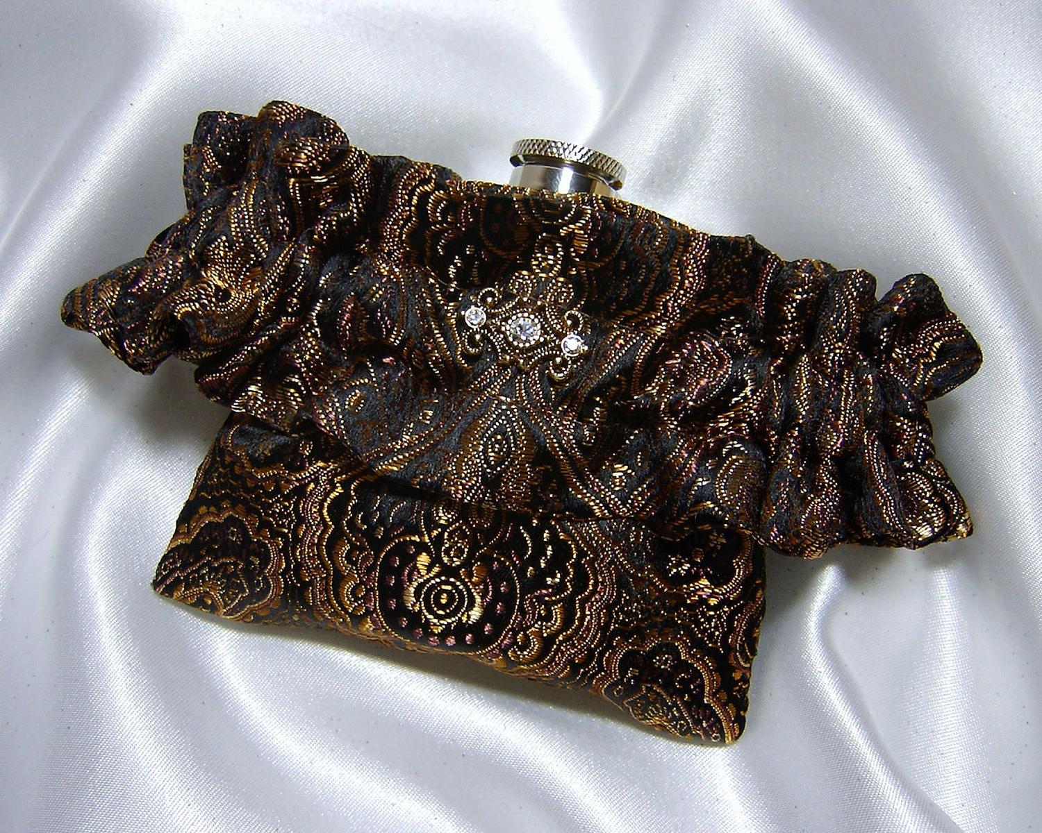 Brown and Black Flask Garter