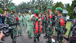 Pangdam I/BB Berangkatkan Satgas Pamtas Yonif 122/TS Dalam Rangka Operasi Pamtas RI-PNG di Papua