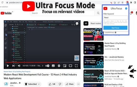 Youtube Ultra Focus Mode small promo image