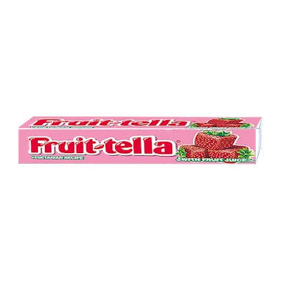 Fruit-tella Chewy Toffee Stick - Strawberry Flavour - 45 g