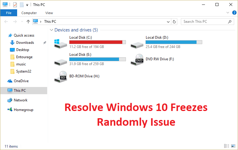 Windows10のフリーズをランダムに修正する18の方法