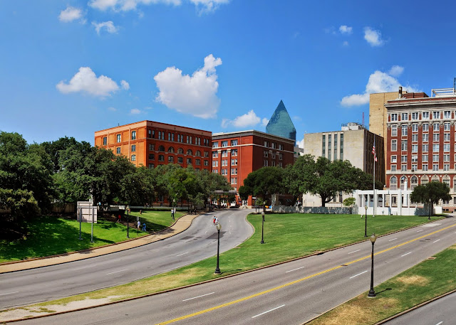 Dealey Plaza, Dallas. Sixth Floor Museum. From Who Killed JFK?