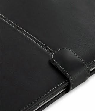 PDair Leather case for Apple New MacBook Air 13'' *2010 Version* - Book Type (Black)