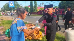 Ratusan Takjil dan Nasi Kotak Dibagi di Depan Mako, Danyon Ichsan; Wujud Kepedulian Kepada Sesama