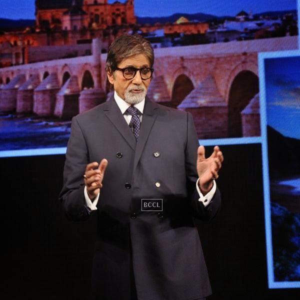 Amitabh Bachchan during the launch of smart phone LG G3, in Mumbai, on July 21, 2014. (Pic: Viral Bhayani)