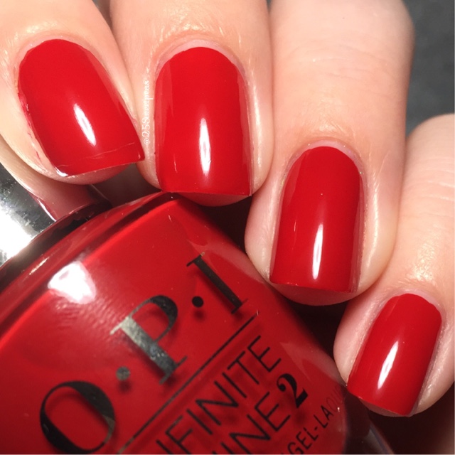 OPI Infinite Shine : Big Apple Red — 25 Sweetpeas