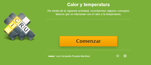 Crucigrama. Calor y temperatura