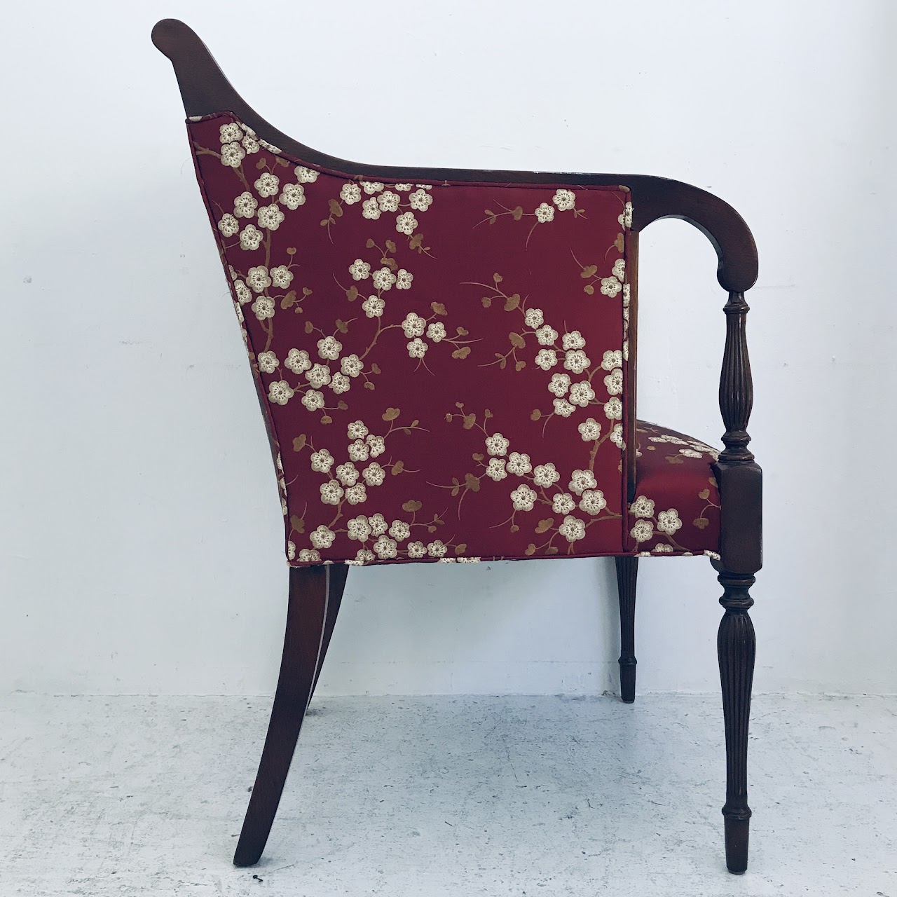 Mahogany Cherry Blossom Armchair #1