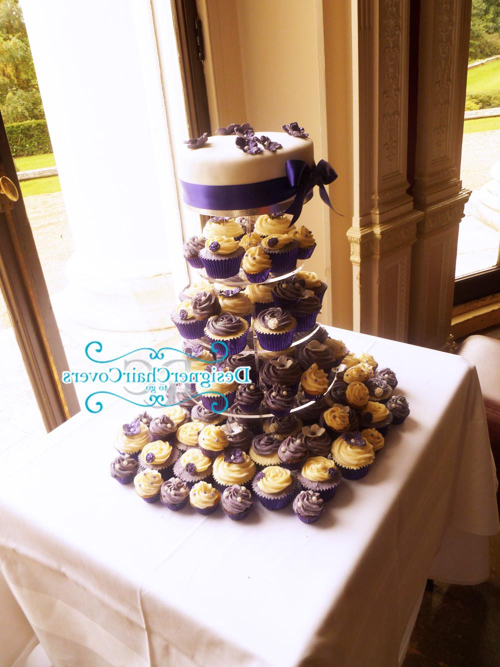 cup cake flower wedding cake