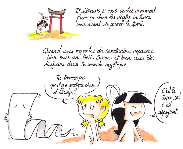 Pourquoi faut-il saluer avant de passer sous un torii.