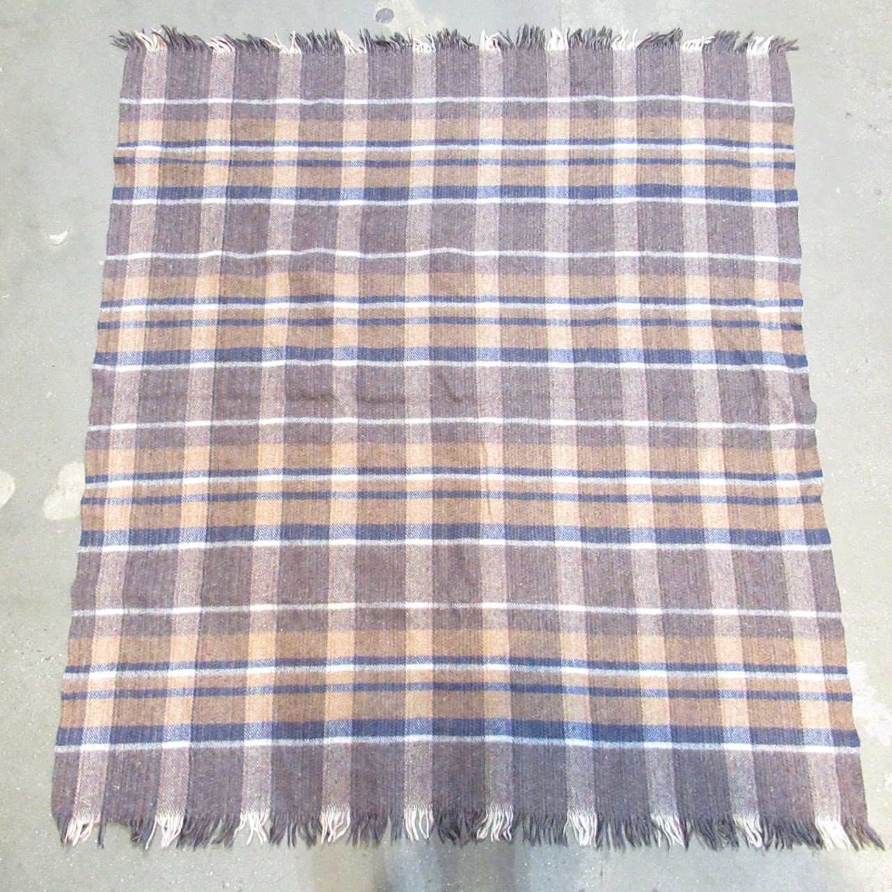 Vintage Highland Home Wool Throw Blanket