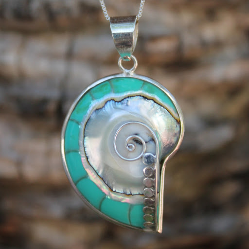 Mother of Pearl Pendant by Rica Jewels