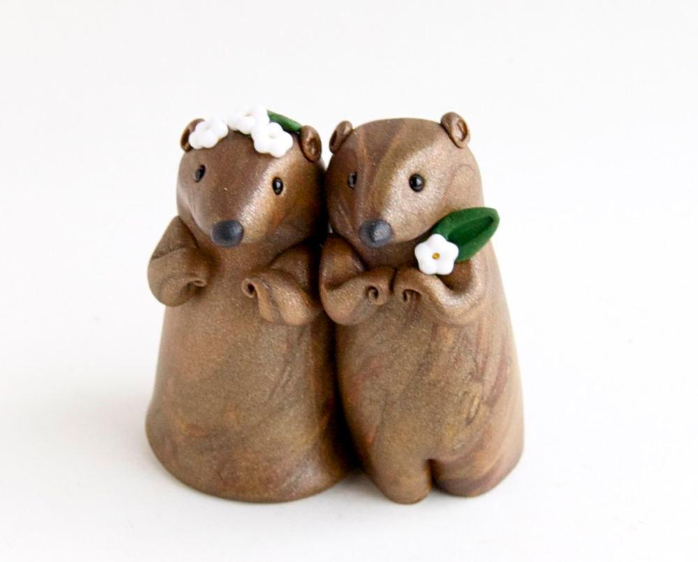 Groundhog Wedding Cake Topper