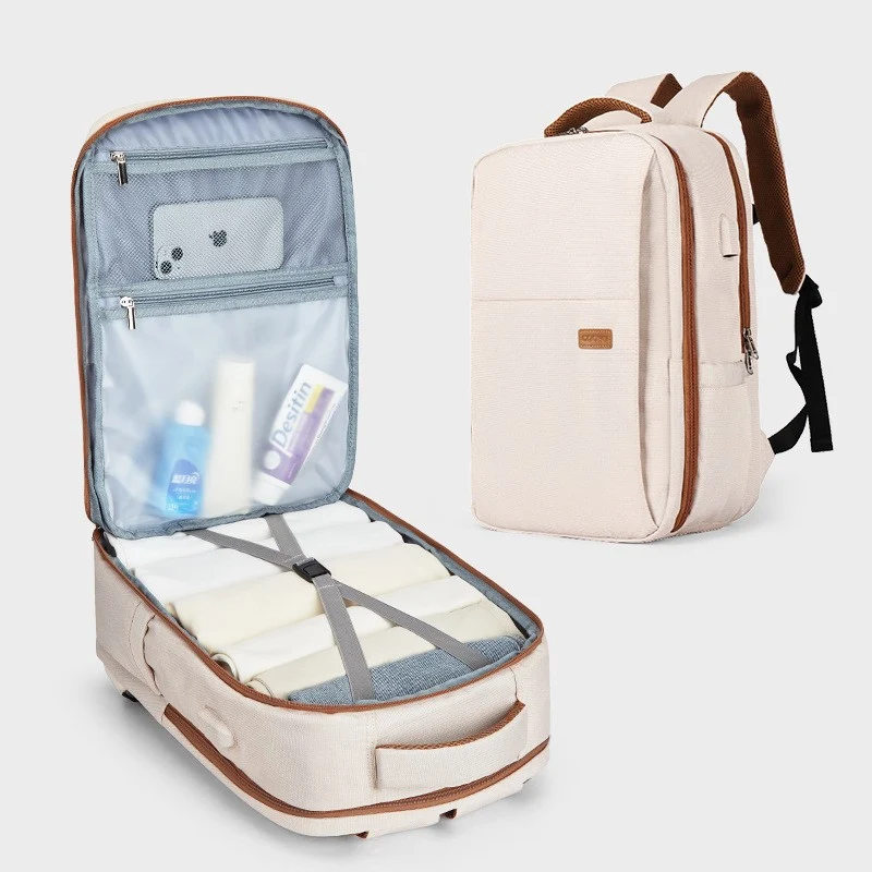 Sac à dos de voyage femme grande capacité pour tous vos déplacements. Confortable, spacieux et organisé, parfait pour vos aventures et voyages.