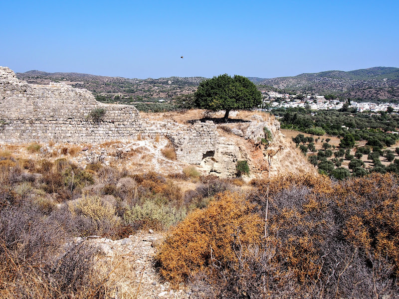 Lardos Castle from the track 