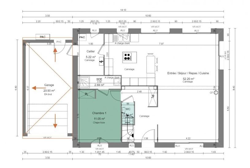  Vente Terrain + Maison - Terrain : 505m² - Maison : 142m² à Fay-lès-Nemours (77167) 