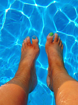 Feet in pool